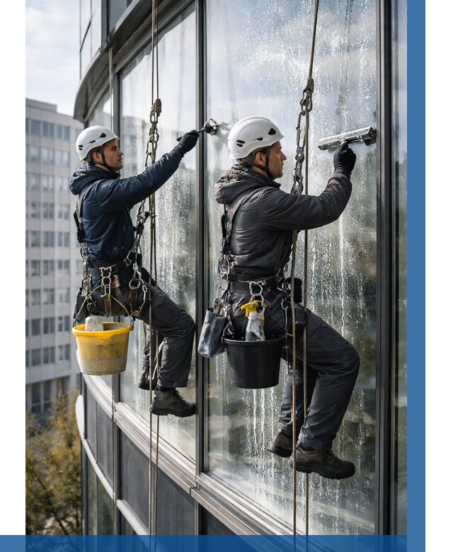 Мойка панорамных окон в Борзе от 361 р. заказать у ВЫСОТНИК-Бря