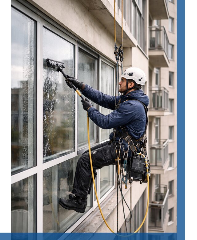 Мойка балконного остекления в Борзе от 3605 р. | ВЫСОТНИК-Бря