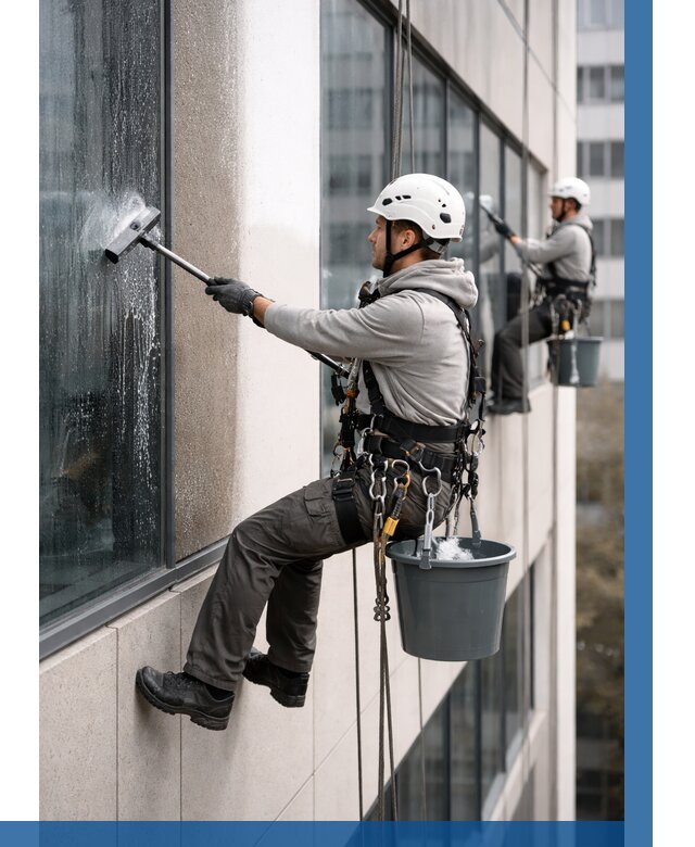 Мойка фасадов зданий в Борзе под ключ от 361 р. | ВЫСОТНИК-Бря