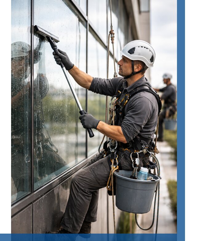 Мойка стеклянных фасадов в Борзе от 206 р. | ВЫСОТНИК-Бря