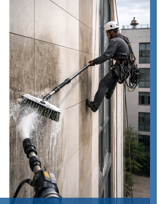 Мойка фасада из керамогранита в Борзе от 309 р. | ВЫСОТНИК-Бря