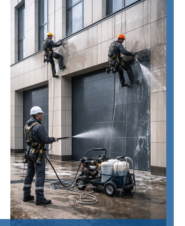 Послестроительная мойка фасада в Борзе от 309 р. | ВЫСОТНИК-Бря