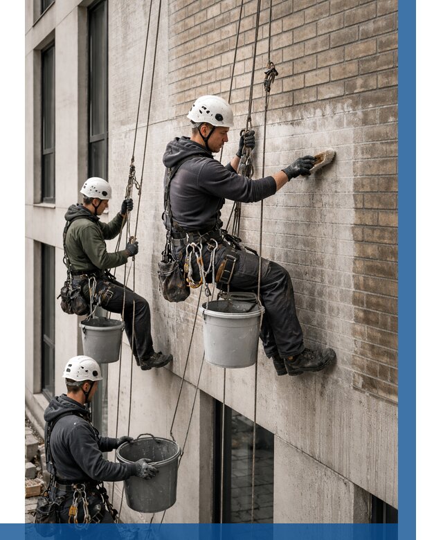 Удаление высолов с фасада в Борзе от 258 р. | ВЫСОТНИК-Бря