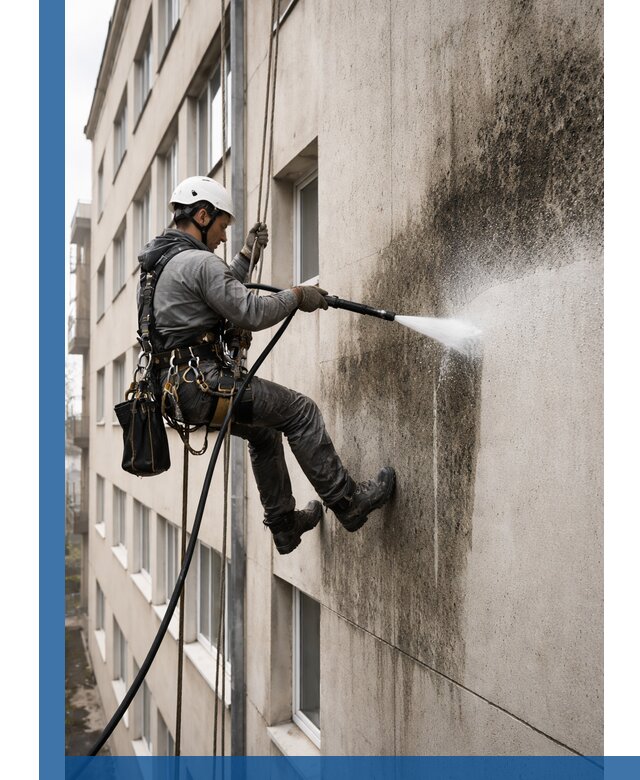 Профессиональная очистка фасадов от плесени в Борзе