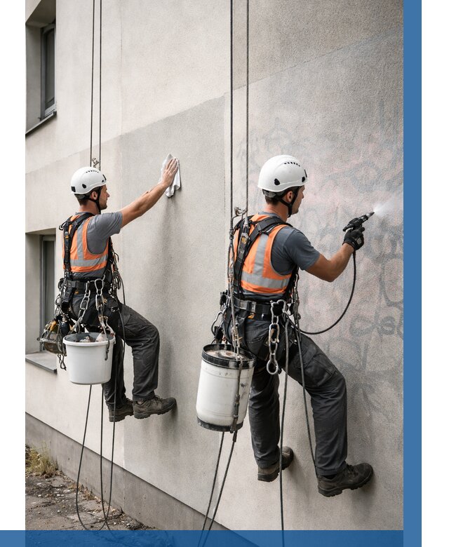 Антиграффити покрытие фасада в Борзе от 618 р. | ВЫСОТНИК-Бря