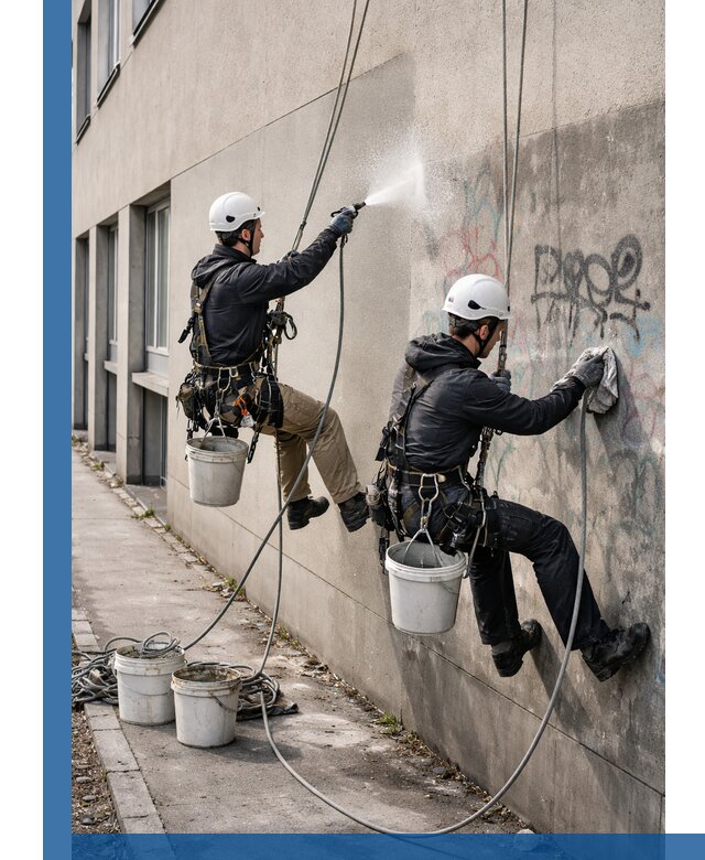 Антиграффити покрытие фасада с защитой от надписей в Борзе