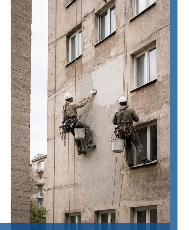 Косметический ремонт фасада в Борзе от 1133 р. | ВЫСОТНИК-Бря