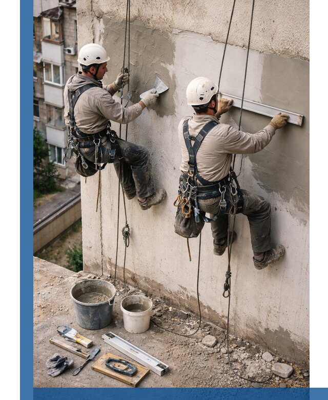 Комплексный ремонт штукатурного фасада с гарантией в Борзе