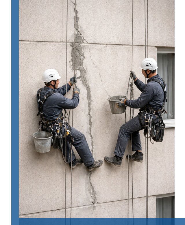 Заделка трещин на фасаде в Борзе с гарантийным ремонтом