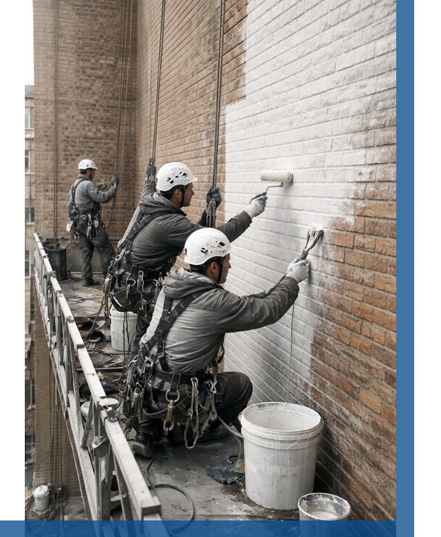 Покраска кирпичного фасада в Борзе от 361 р. | ВЫСОТНИК-Бря