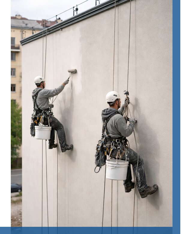 Покраска оштукатуренного фасада в Борзе от 330 р. | ВЫСОТНИК-Бря