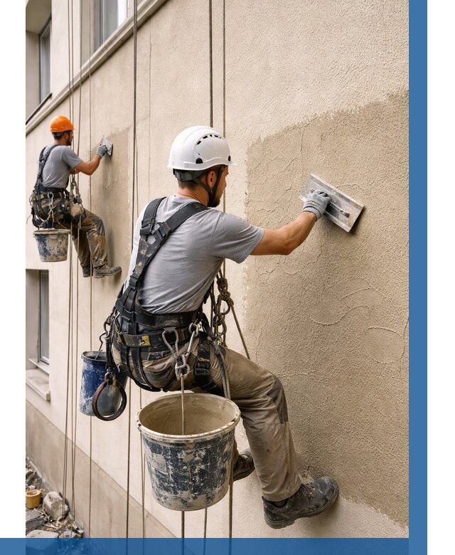 Декоративная штукатурка фасада в Борзе от 1236 р. | ВЫСОТНИК-Бря