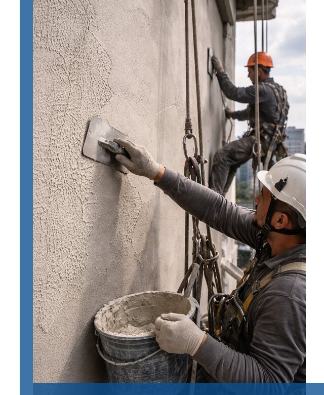 Декоративная штукатурка фасада с утеплением и защитой в Борзе