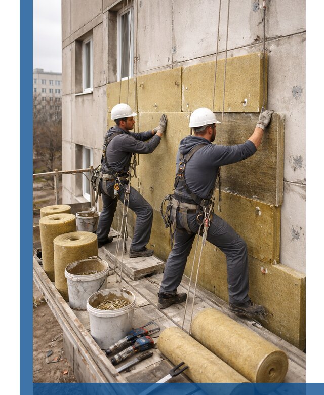 Утепление фасада минватой в Борзе под ключ с гарантией