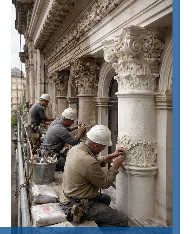 Реставрация фасадной лепнины в Борзе от 2575 р. | ВЫСОТНИК-Бря