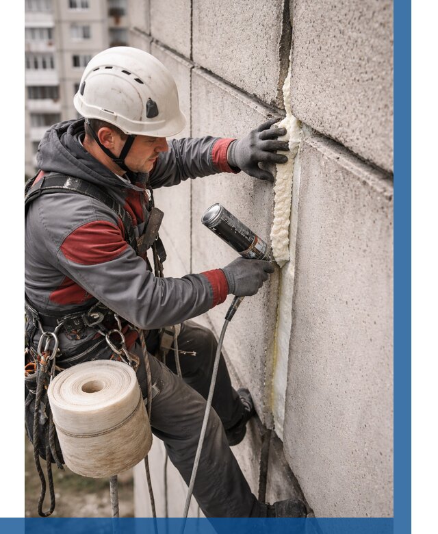 Утепление межпанельных швов в Борзе от 721 р. | ВЫСОТНИК-Бря