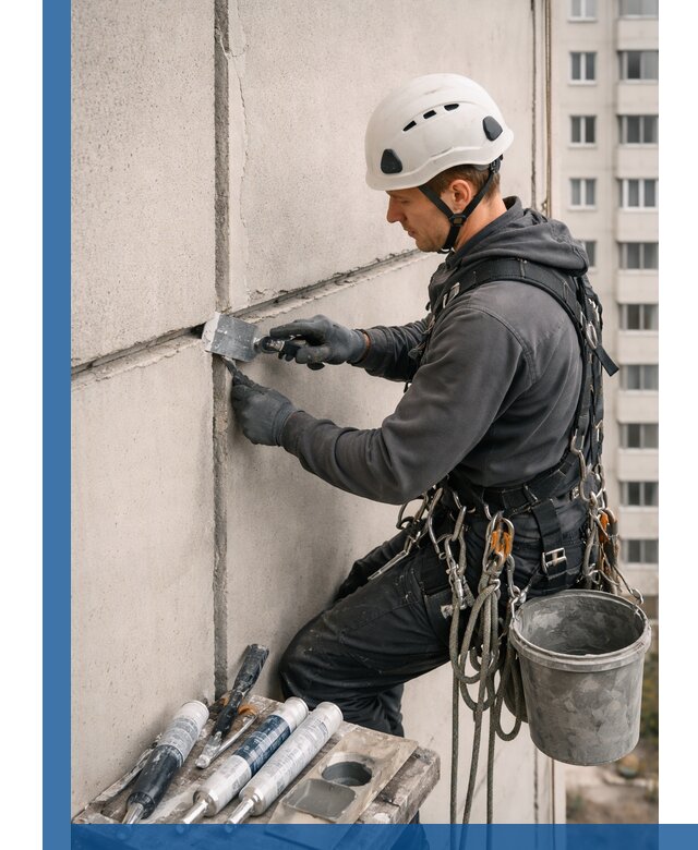 Ремонт межпанельных швов в Борзе герметизация и восстановление
