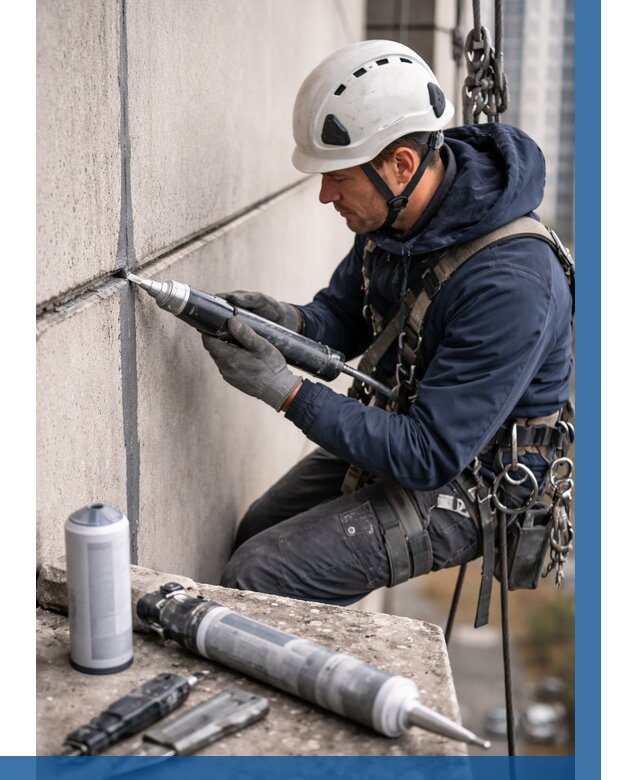 Вторичная герметизация швов в Борзе от 464 р. | ВЫСОТНИК-Бря