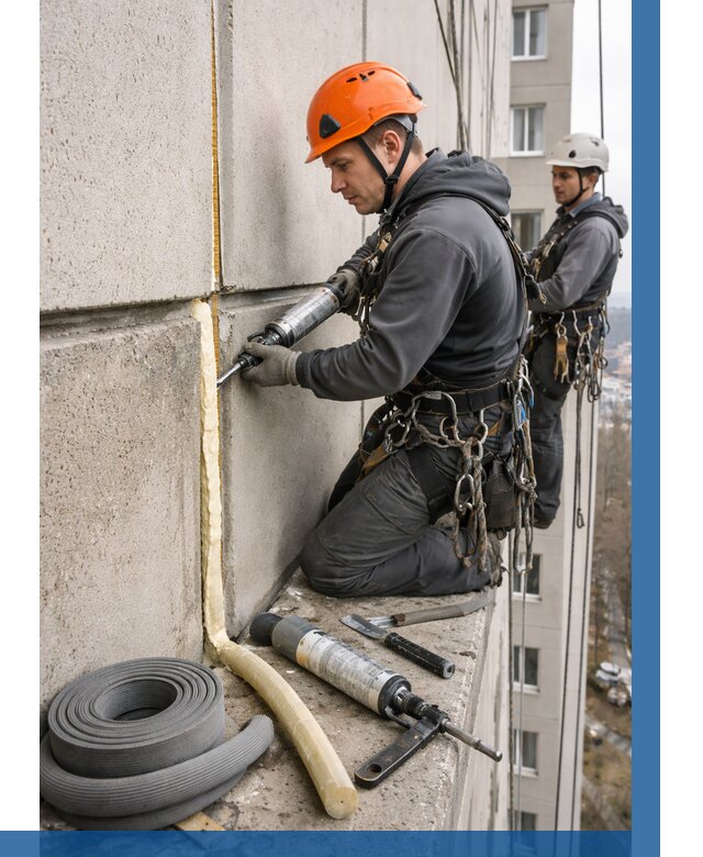 Теплый шов межпанельные швы в Борзе от 721 р. | ВЫСОТНИК-Бря