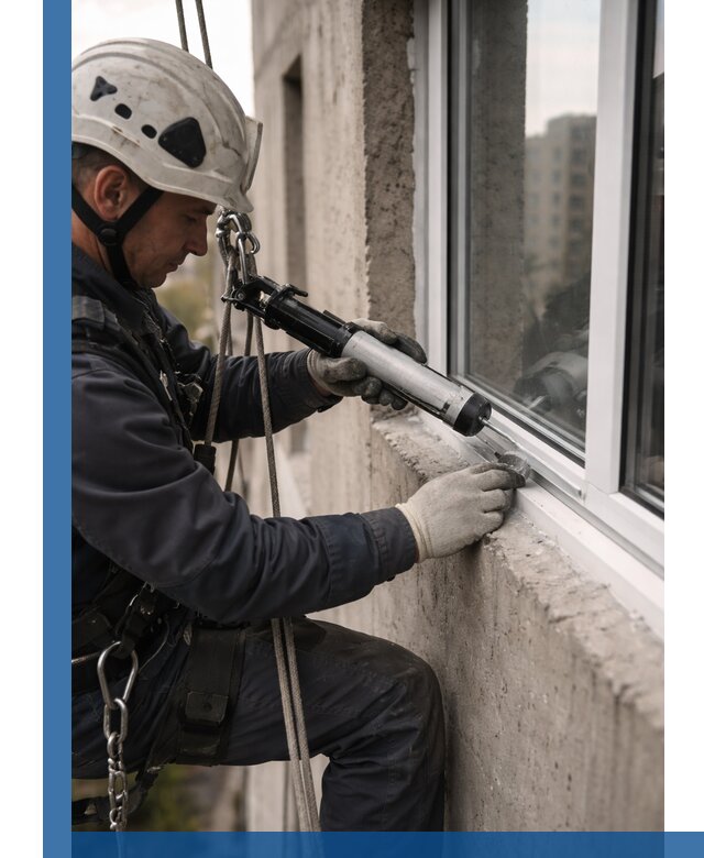 Герметизация оконных швов снаружи в Борзе профессионально