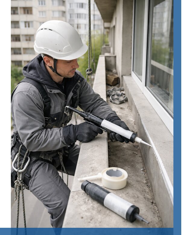 Герметизация швов лоджии в Борзе от 4635 р. | ВЫСОТНИК-Бря