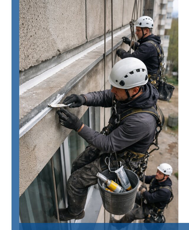 Герметизация примыкания балкона в Борзе под ключ с гарантией