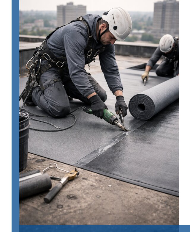 Ремонт мягкой кровли в Борзе с выездом промальпинистов