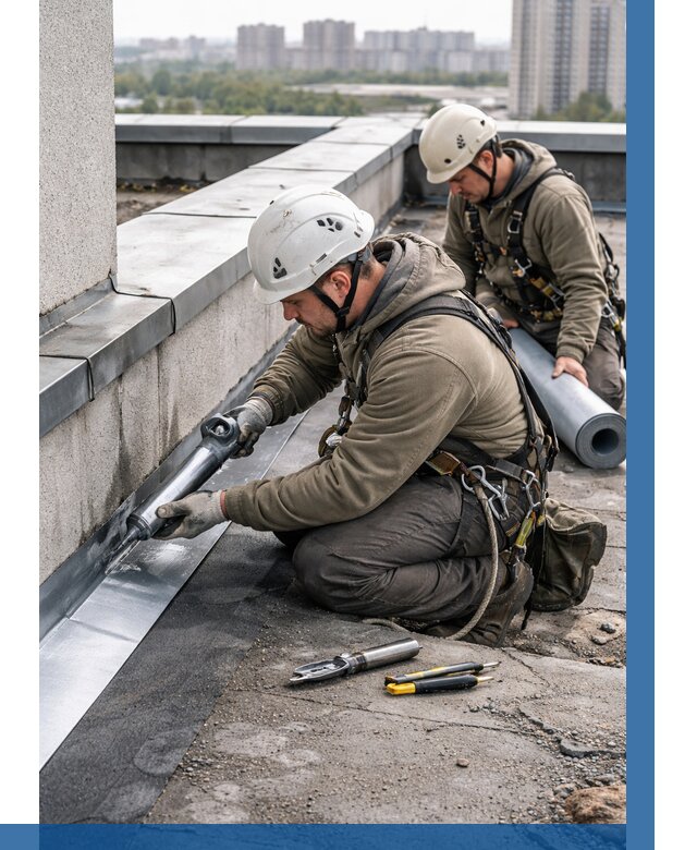 Ремонт кровельных примыканий в Борзе от 1236 р. | ВЫСОТНИК-Бря