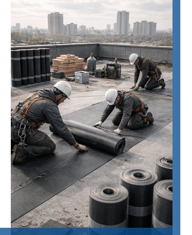 Монтаж мягкой кровли под ключ в Борзе от 464 р. | ВЫСОТНИК-Бря