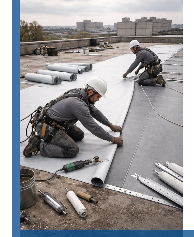 Монтаж мембранной кровли в Борзе для промышленных зданий