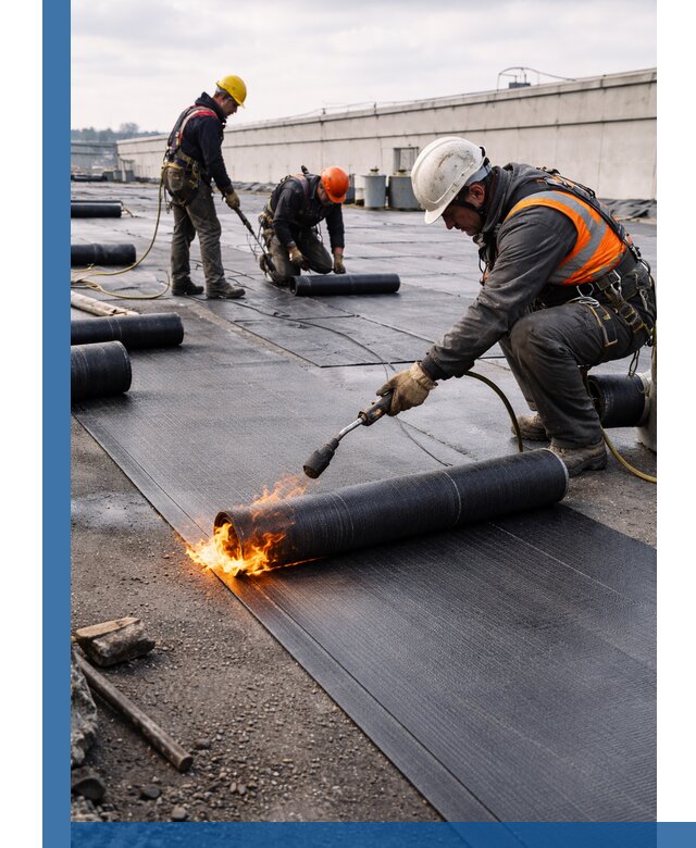 Монтаж наплавляемой кровли в Борзе профессионально