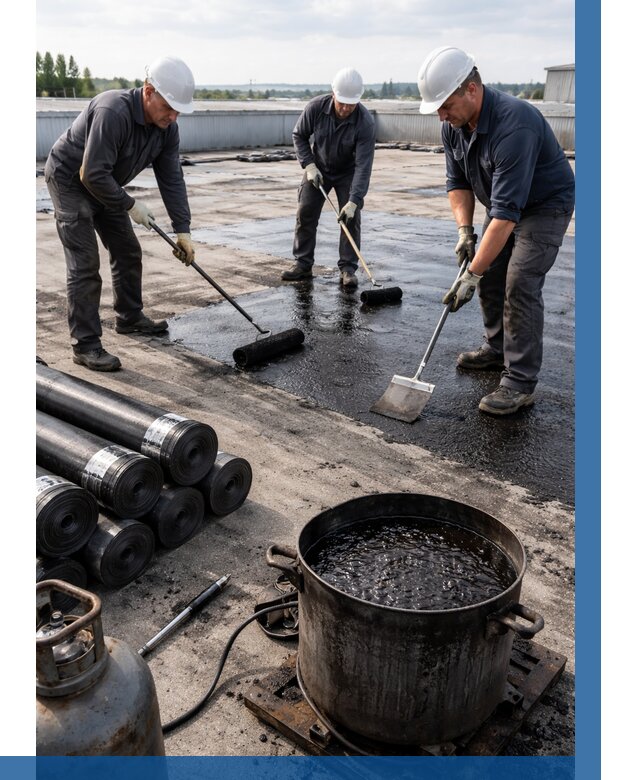 Гидроизоляция кровли мастикой в Борзе от 618 р. | ВЫСОТНИК-Бря