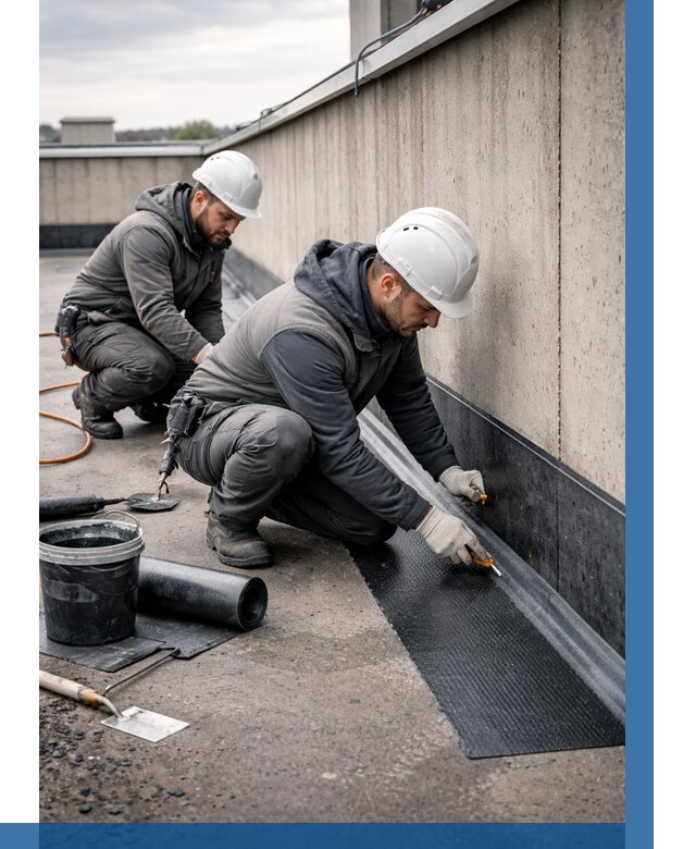 Гидроизоляция примыканий на кровле в Борзе от 927 р. | ВЫСОТНИК-Бря