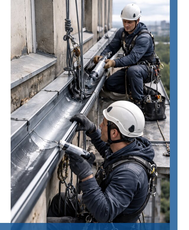 Ремонт водосточных желобов в Борзе от 6696 р. | ВЫСОТНИК-Бря