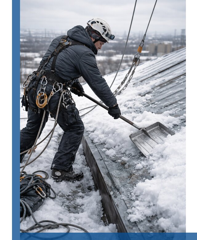 Профессиональная очистка кровли от снега и наледи в Борзе