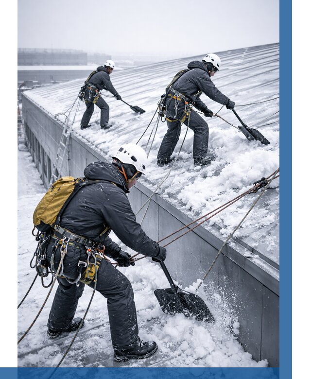 Очистка навесов от снега в Борзе от 4635 р. | ВЫСОТНИК-Бря