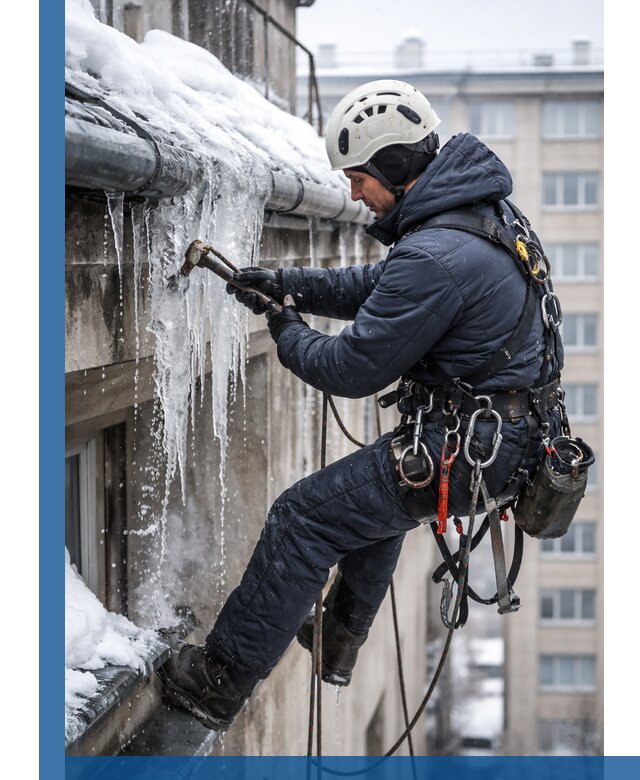 Удаление наледи и чистка водостоков в Борзе оперативно и безопасно