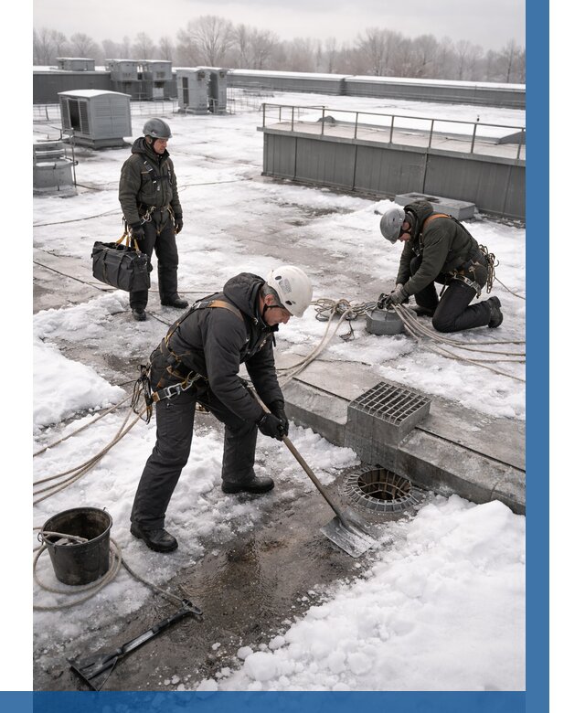 Абонентское обслуживание кровли зимой в Борзе от 8241 р. | ВЫСОТНИК-Бря