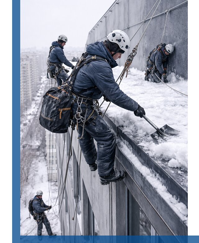 Абонентское обслуживание кровли зимой в Борзе регулярный уход