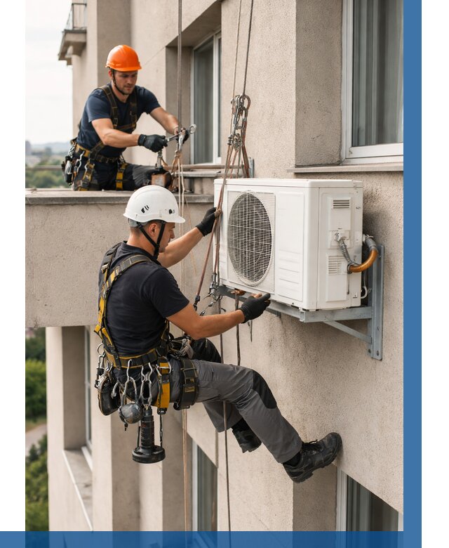 Монтаж внешнего блока кондиционера в Борзе от 6696 р. | ВЫСОТНИК-Бря