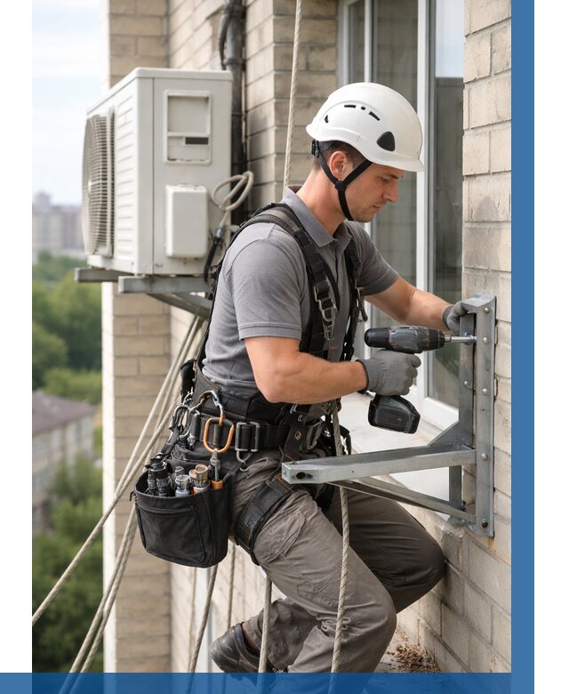 Установка кронштейнов кондиционера в Борзе от 3605 р. | ВЫСОТНИК-Бря