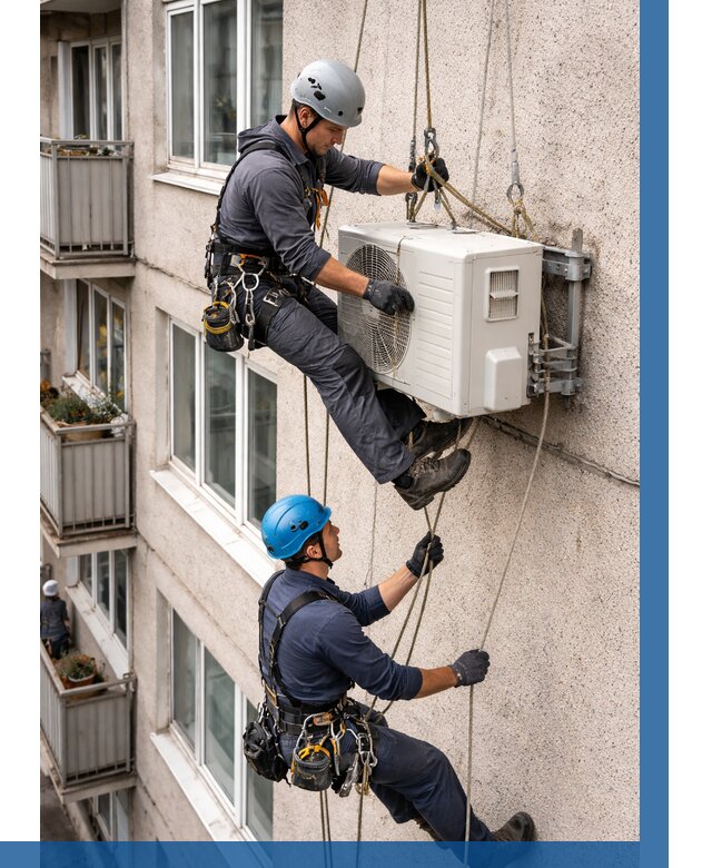 Перенос внешнего блока кондиционера в Борзе от 9271 р.| ВЫСОТНИК-Бря