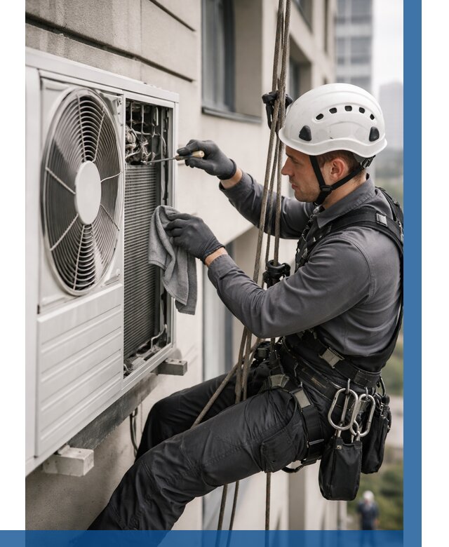 Обслуживание внешнего блока кондиционера в Борзе от 2781 р.ВЫСОТНИК-Бря