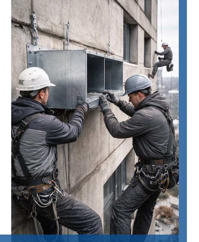 Монтаж вентиляционных коробов в Борзе от 3090 р. | ВЫСОТНИК-Бря