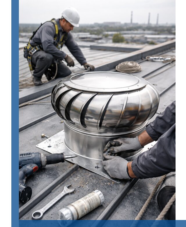 Установка дефлекторов на кровле в Борзе профессионально