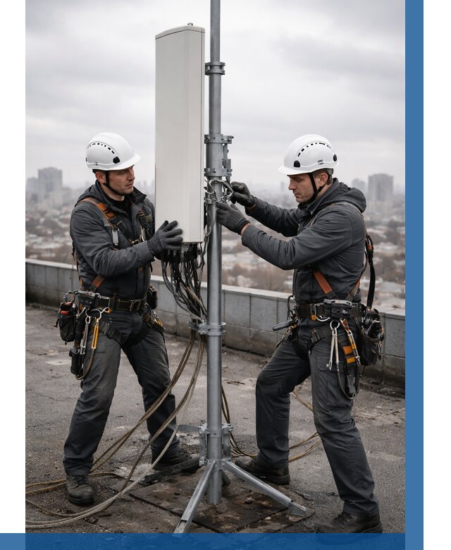 Монтаж антенн связи на крыше в Борзе от 8756 р. | ВЫСОТНИК-Бря