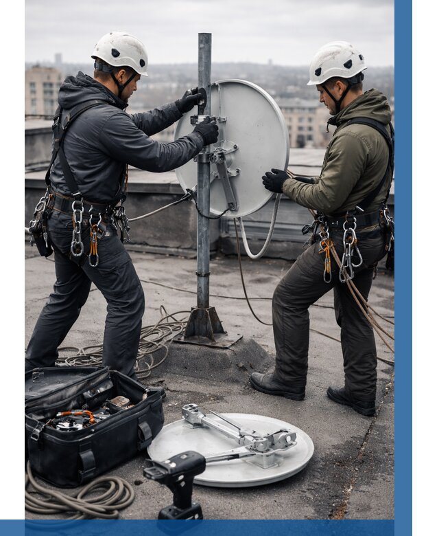 Демонтаж антенн на крыше в Борзе от 4635 р. | ВЫСОТНИК-Бря