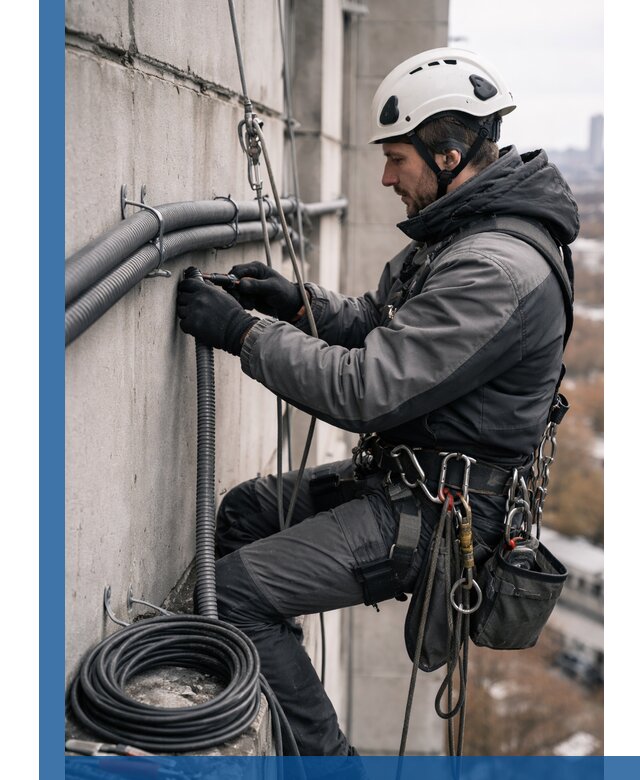 Профессиональный монтаж гофры для кабеля в Борзе с гарантией