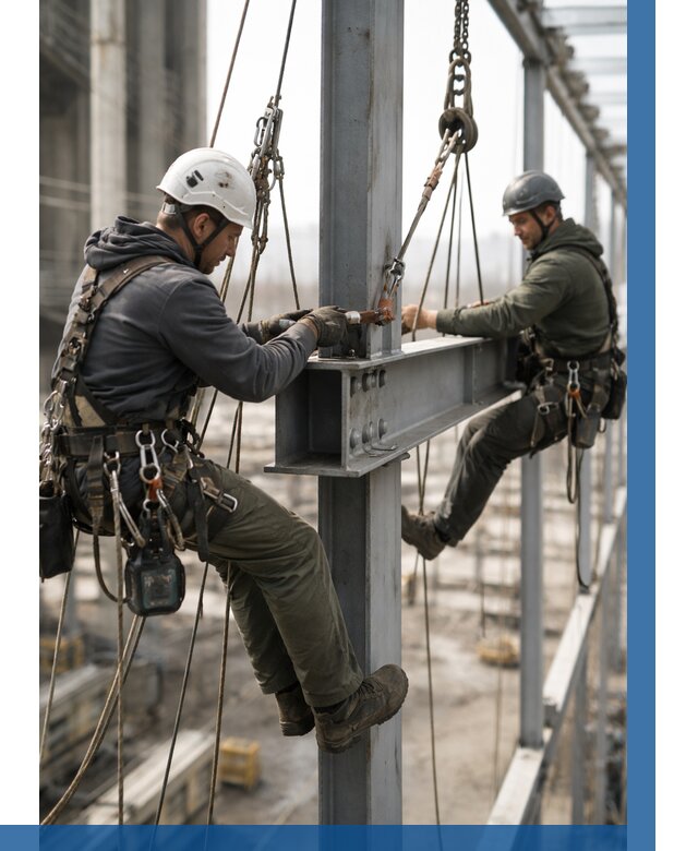 Монтаж металлоконструкций на высоте в Борзе от 3605 р. | ВЫСОТНИК-Бря