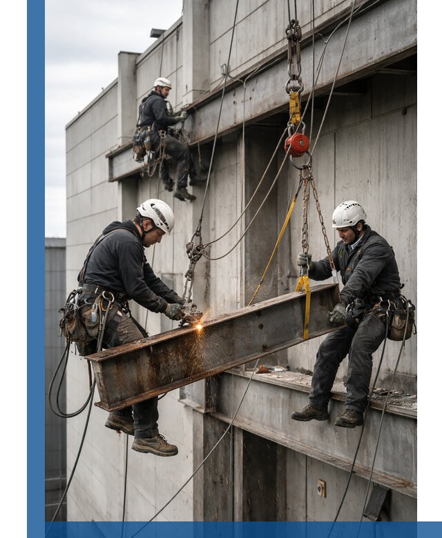 Демонтаж металлоконструкций на высоте в Борзе под ключ